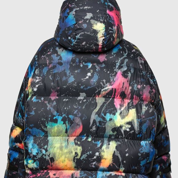 Diesel W-Janua Woman's Quilted Jacket with Internal Vest and Double Hood XXS - Picture 9 of 12